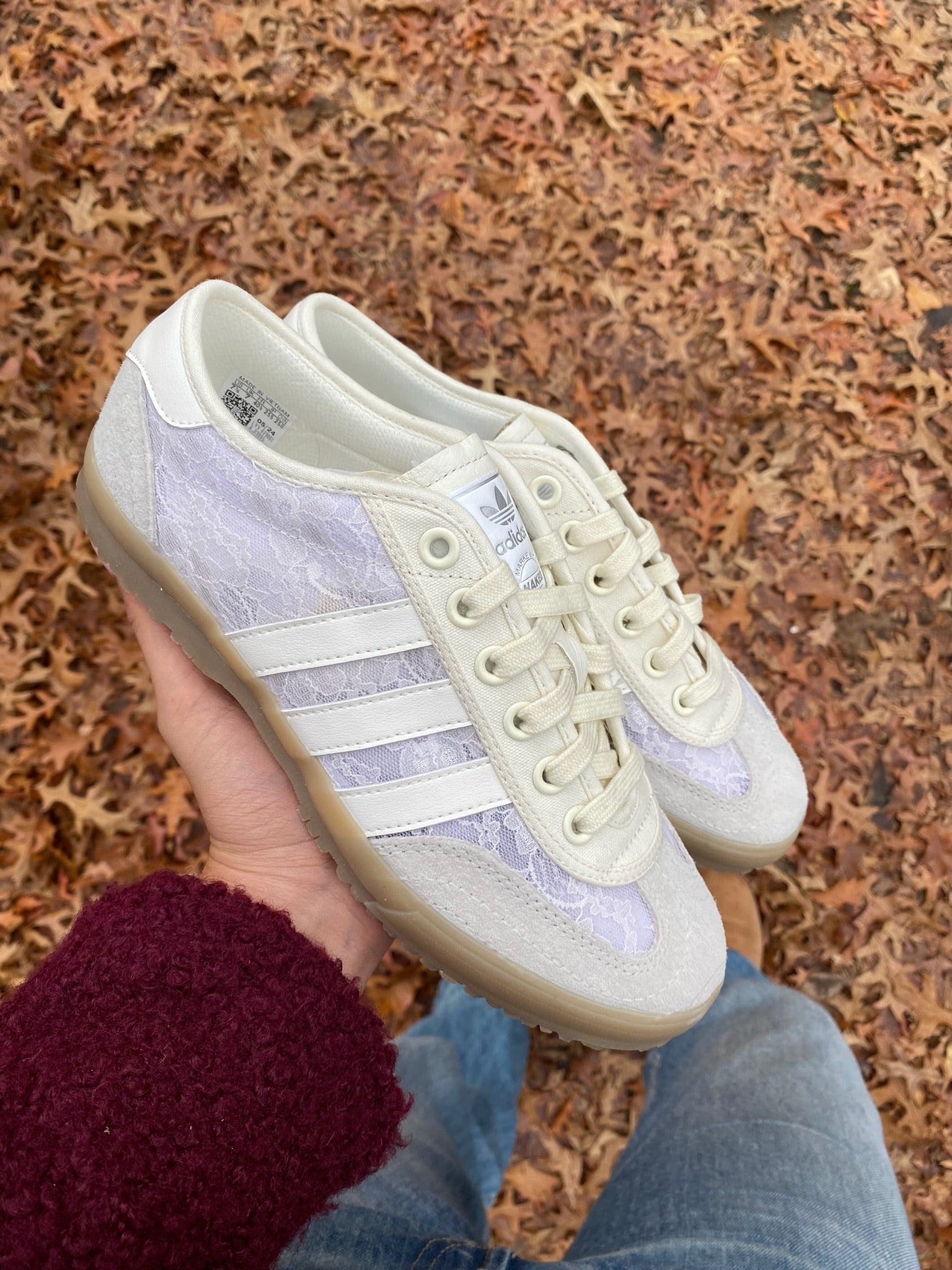 adidas Tischtennis 'Silvery Daisy Lace Pack'