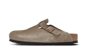 Birkenstock Boston Soft Footbed Suede Taupe