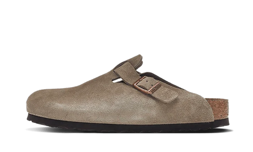 Birkenstock Boston Soft Footbed Suede Taupe (Narrow Fit)