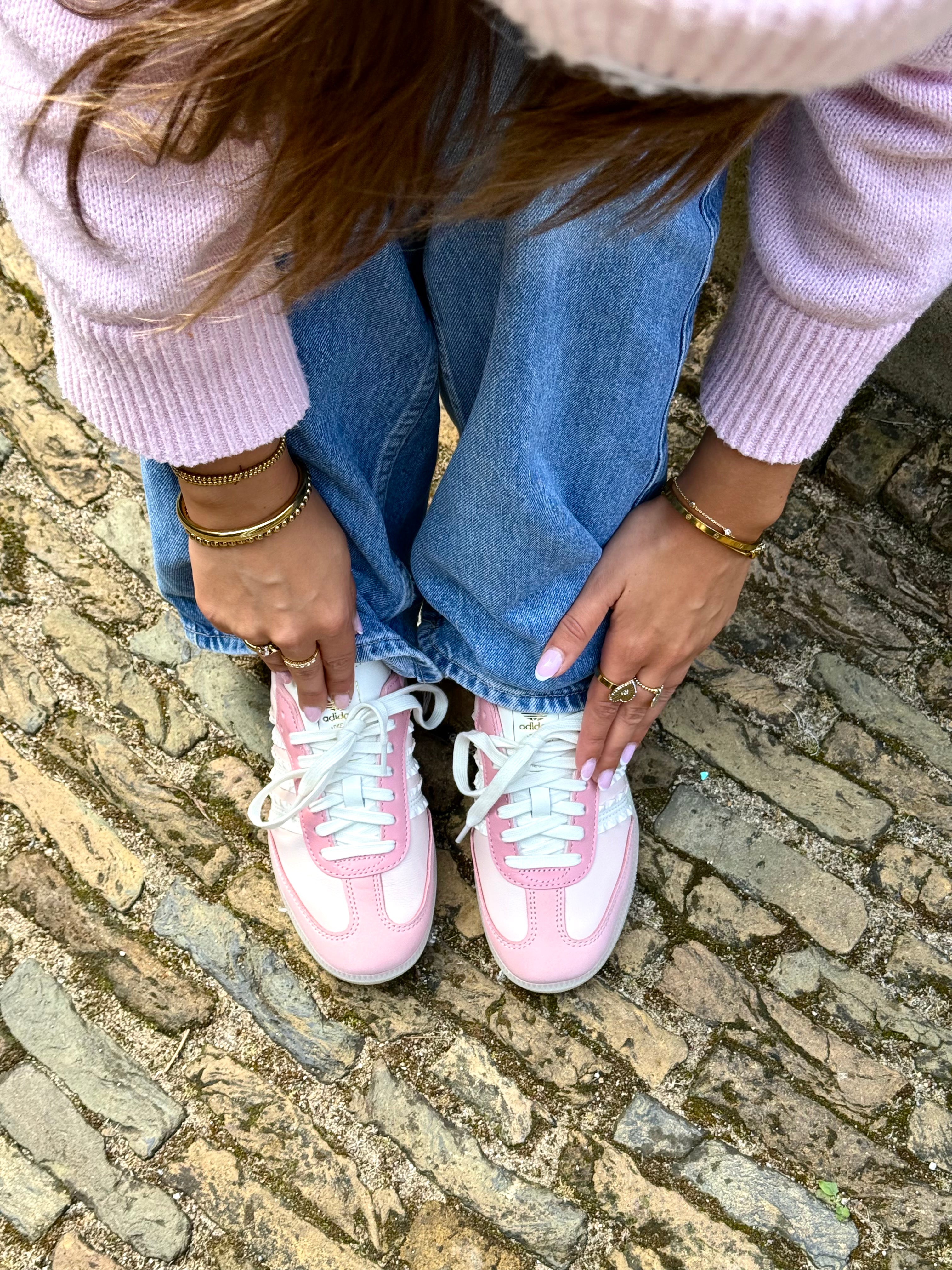 adidas Samba Ruffle Stripes Pack Wonder Mauve