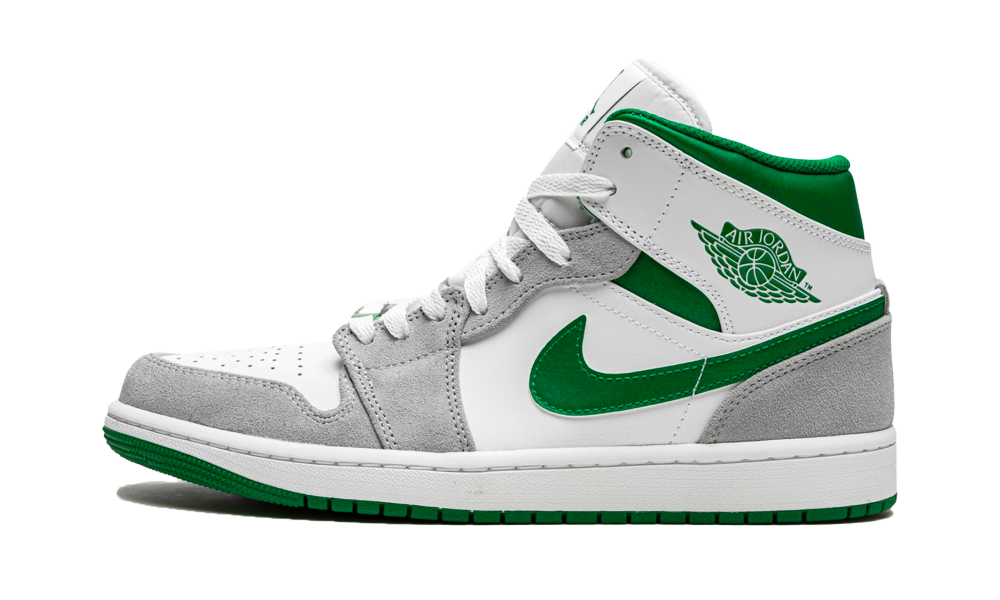 Air Jordan 1 Mid Grey Green Flaatch