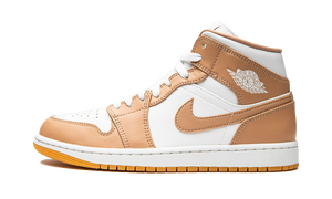 Air Jordan 1 Mid Hanf Tan Weiß