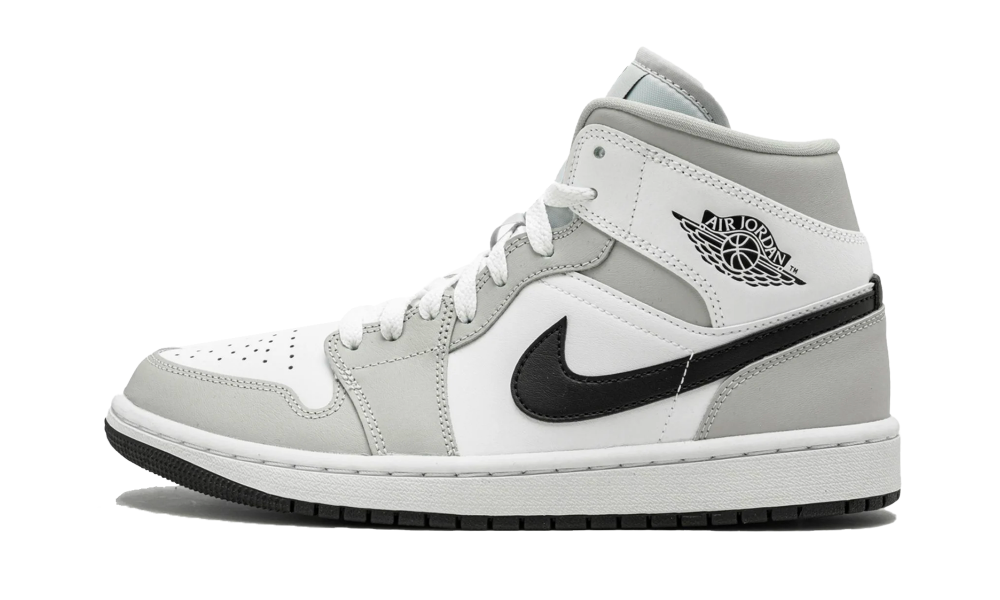 Air Jordan 1 Mid Light Smoke Grey Black (W)