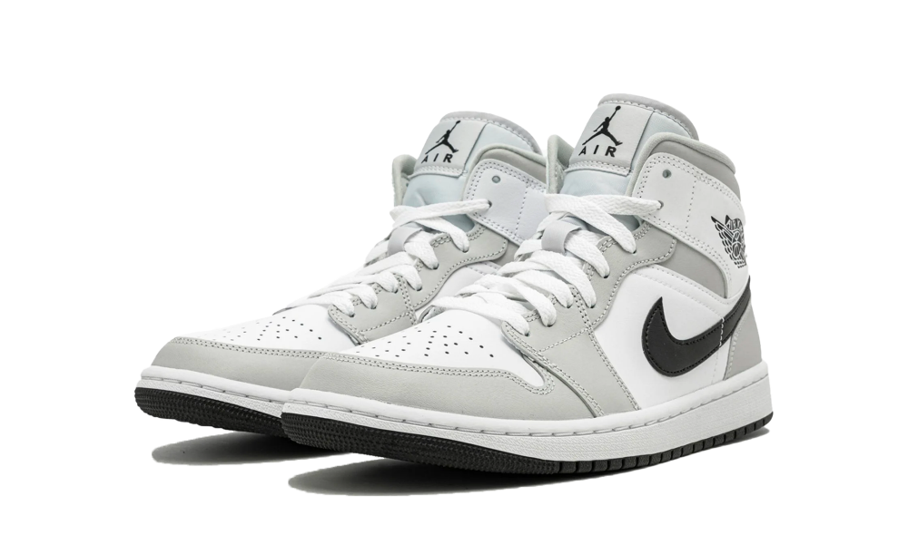 Air Jordan 1 Mid Light Smoke Grey Black (W)