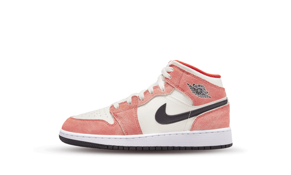 Air Jordan 1 Mid SE Orange Suede (GS)