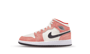 Air Jordan 1 Mid SE Orange Wildleder (GS)
