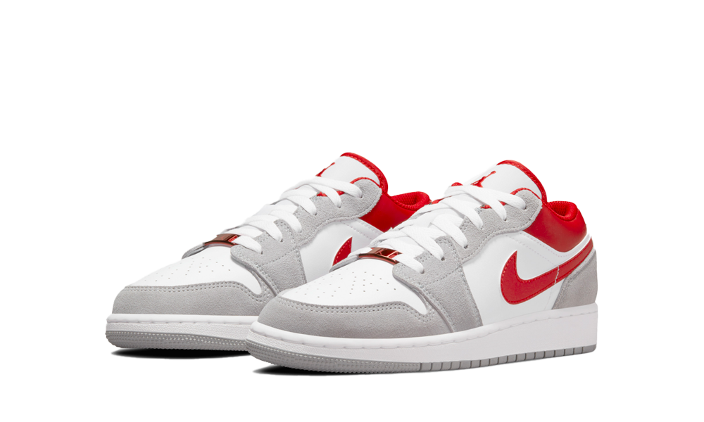 Air Jordan 1 Low SE Light Smoke Grey Gym Red