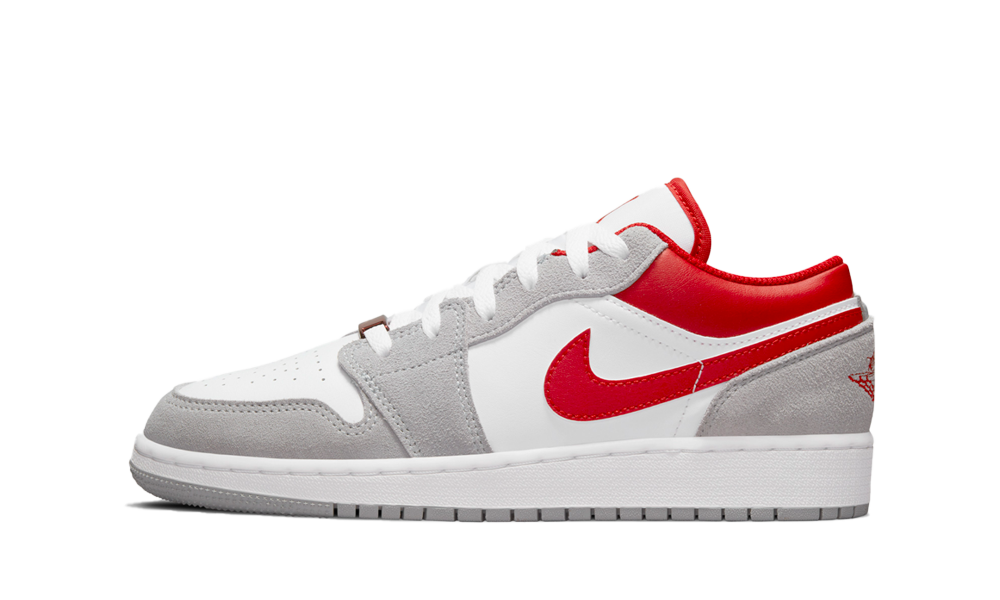 Air Jordan 1 Low SE Light Smoke Grey Gym Red