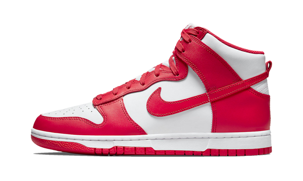 red and white nike hightops